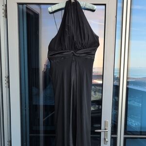 Maggy London Black Backless Dress, Size 12